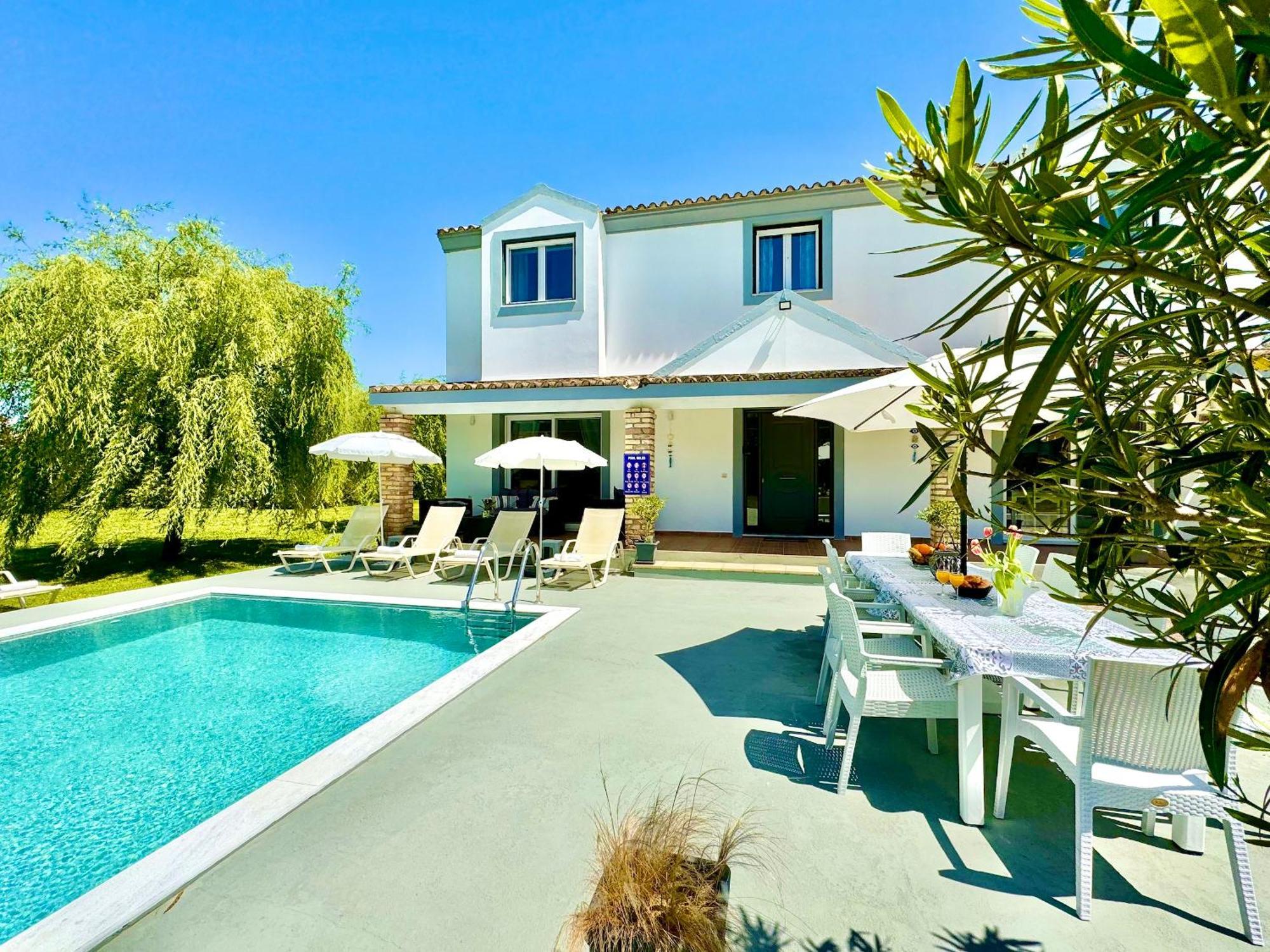 Villa Rubina Sidari With Private Pool By Dadovillas Велонадес Экстерьер фото