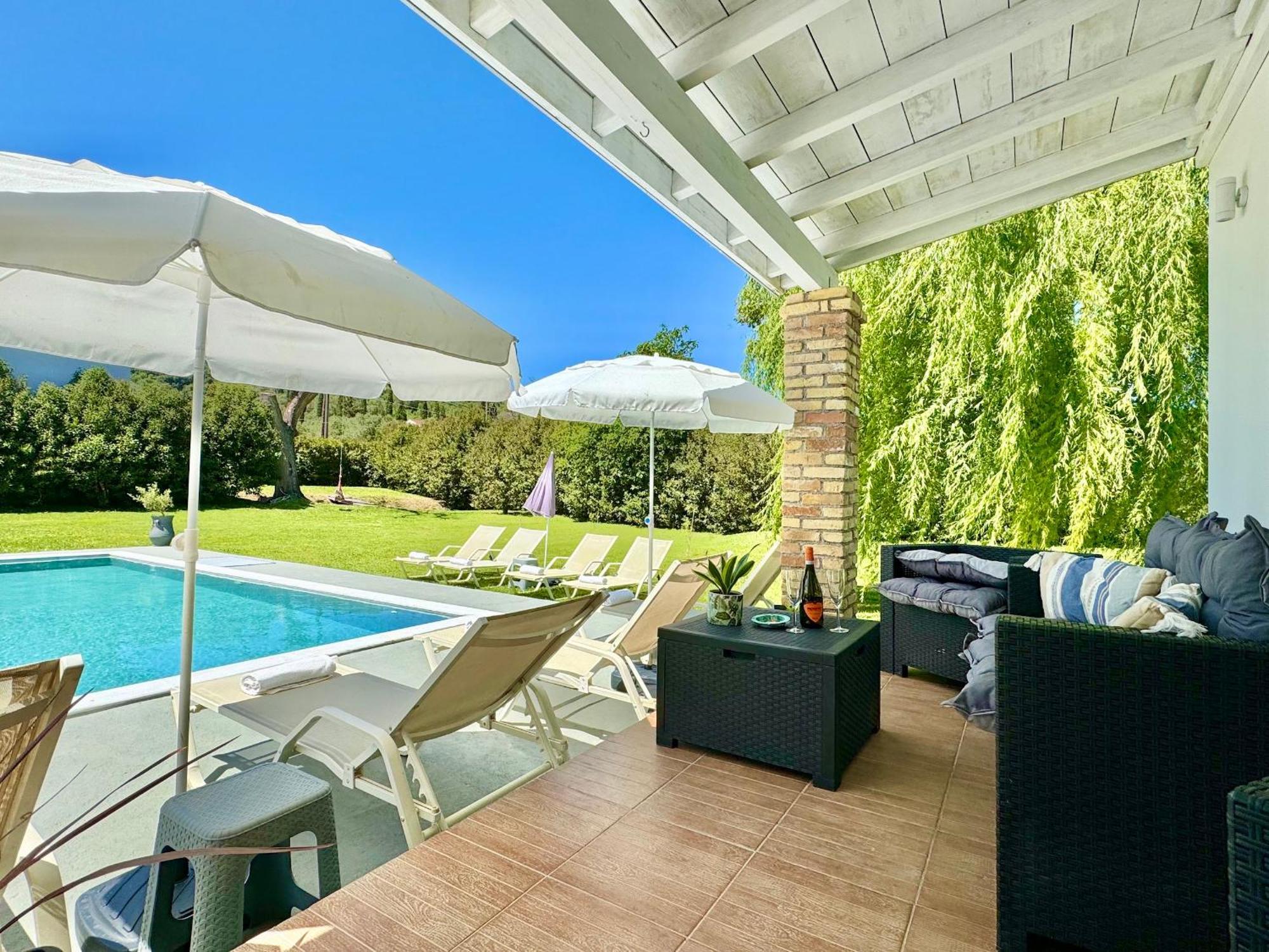 Villa Rubina Sidari With Private Pool By Dadovillas Велонадес Экстерьер фото